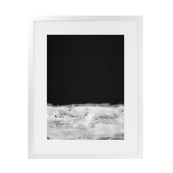 Shop Mono Horizon Art Print-Abstract, Black, Dan Hobday, Portrait, Rectangle, View All-framed painted poster wall decor artwork