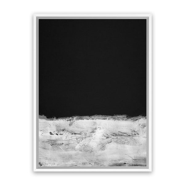 Shop Mono Horizon Canvas Art Print-Abstract, Black, Dan Hobday, Portrait, Rectangle, View All-framed wall decor artwork