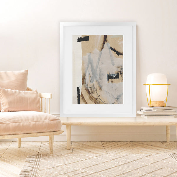 Shop Reunion Art Print-Abstract, Brown, Dan Hobday, Portrait, Rectangle, View All-framed painted poster wall decor artwork