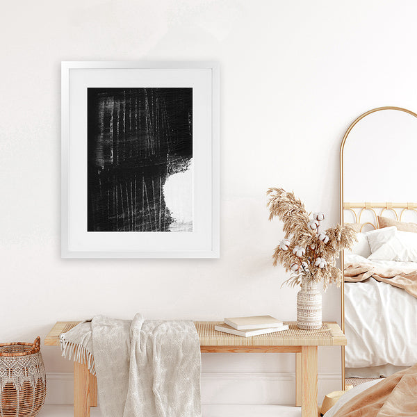 Shop Sleep Art Print-Abstract, Black, Dan Hobday, Portrait, Rectangle, View All-framed painted poster wall decor artwork