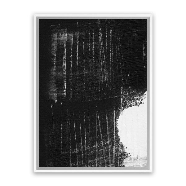 Shop Sleep Canvas Art Print-Abstract, Black, Dan Hobday, Portrait, Rectangle, View All-framed wall decor artwork