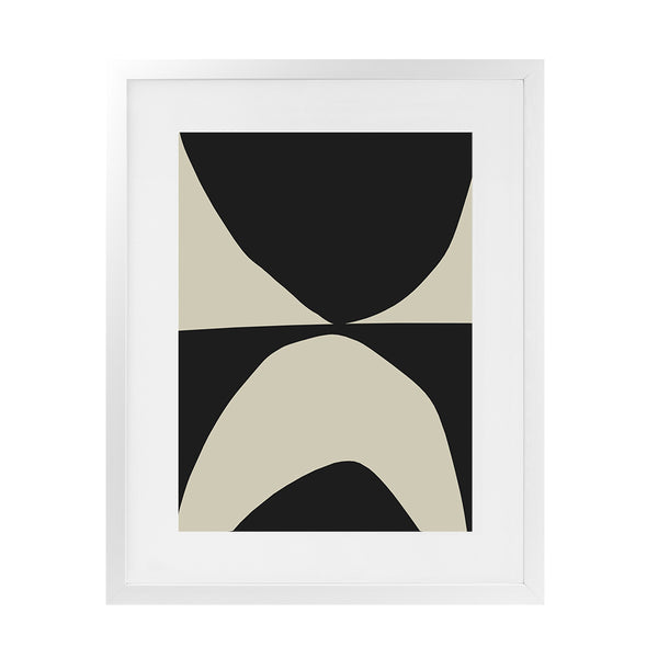 Shop State Art Print-Abstract, Black, Dan Hobday, Neutrals, Portrait, Rectangle, View All-framed painted poster wall decor artwork