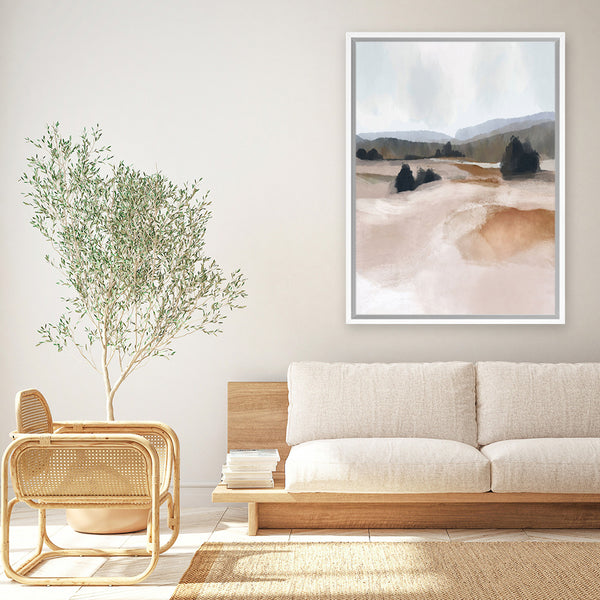 Shop The Ranch Canvas Art Print-Abstract, Brown, Dan Hobday, Portrait, Rectangle, View All-framed wall decor artwork