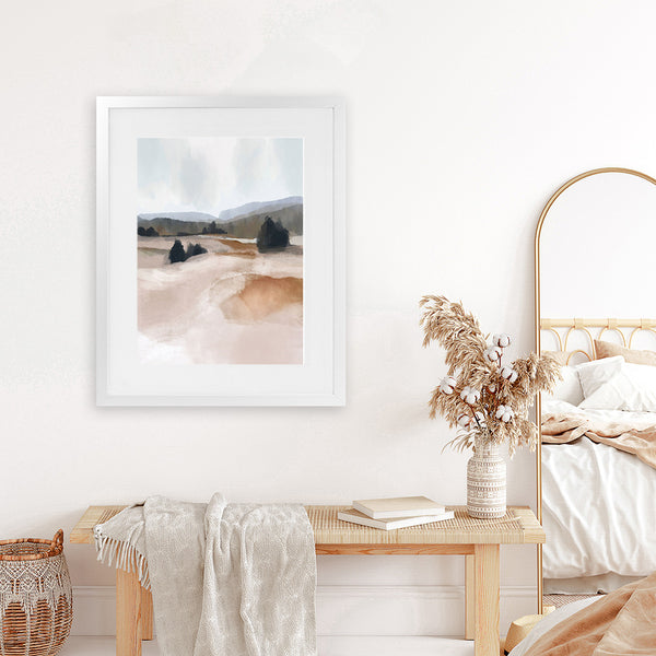 Shop The Ranch Art Print-Abstract, Brown, Dan Hobday, Portrait, Rectangle, View All-framed painted poster wall decor artwork