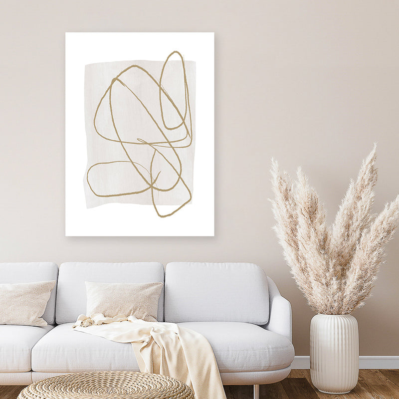 Shop Touch Canvas Art Print-Abstract, Dan Hobday, Neutrals, Portrait, Rectangle, View All-framed wall decor artwork