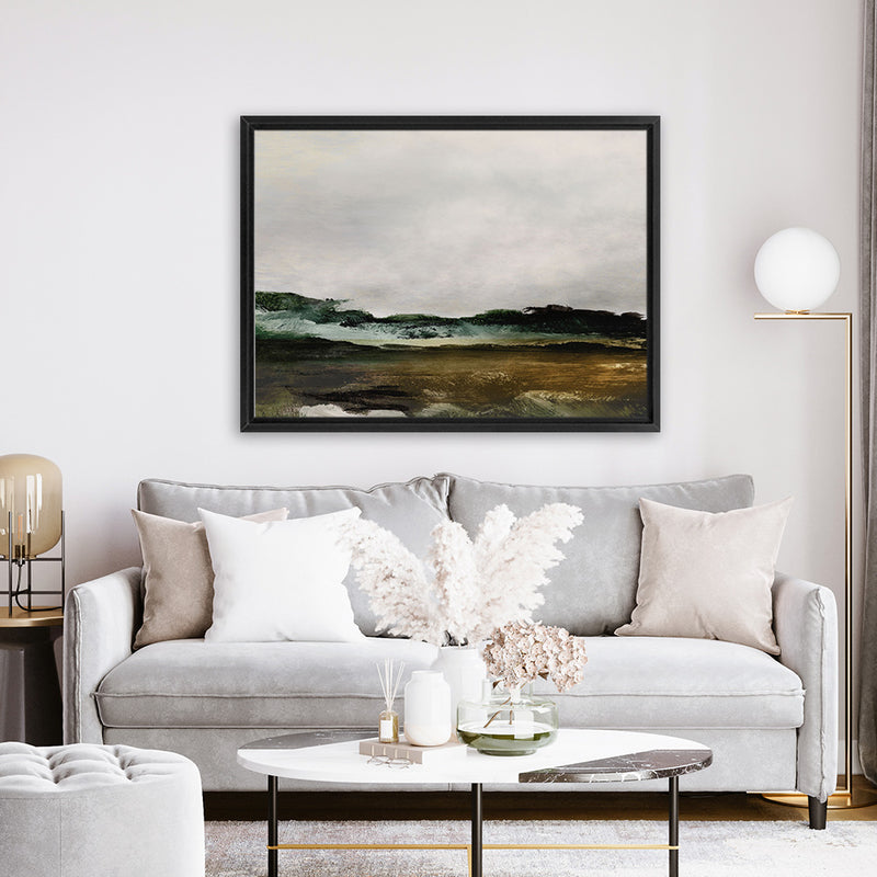 Shop Verte 2 Canvas Art Print-Abstract, Brown, Dan Hobday, Green, Horizontal, Rectangle, View All-framed wall decor artwork