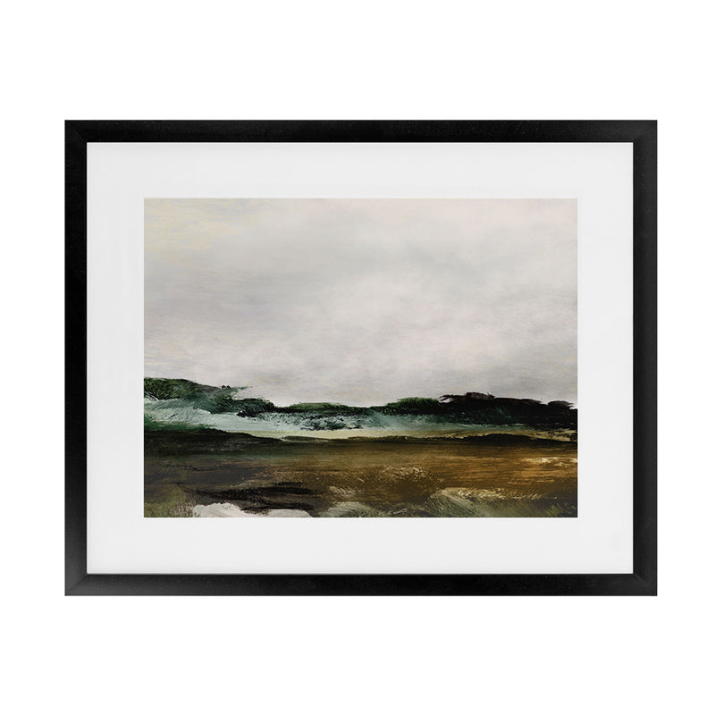 Shop Verte 2 Art Print-Abstract, Brown, Dan Hobday, Green, Horizontal, Rectangle, View All-framed painted poster wall decor artwork