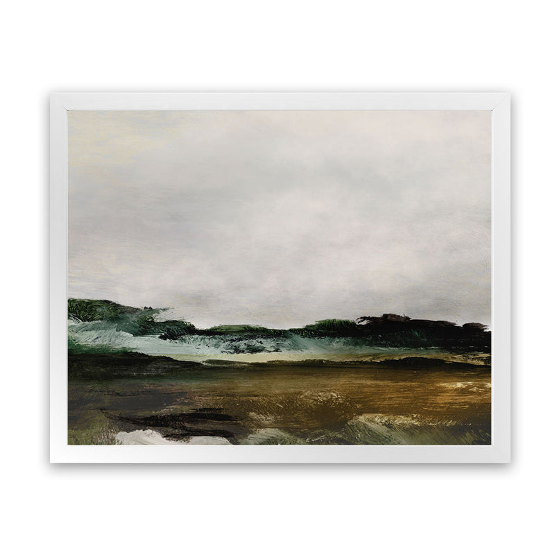 Shop Verte 2 Art Print-Abstract, Brown, Dan Hobday, Green, Horizontal, Rectangle, View All-framed painted poster wall decor artwork