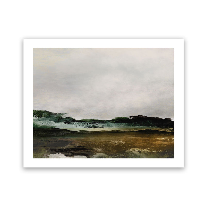 Shop Verte 2 Art Print-Abstract, Brown, Dan Hobday, Green, Horizontal, Rectangle, View All-framed painted poster wall decor artwork