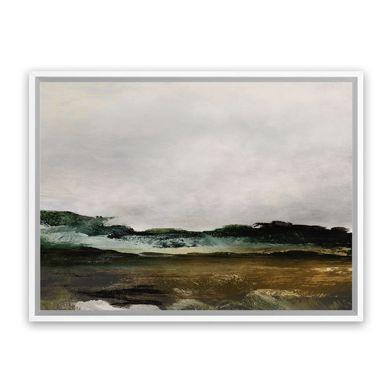 Shop Verte 2 Canvas Art Print-Abstract, Brown, Dan Hobday, Green, Horizontal, Rectangle, View All-framed wall decor artwork