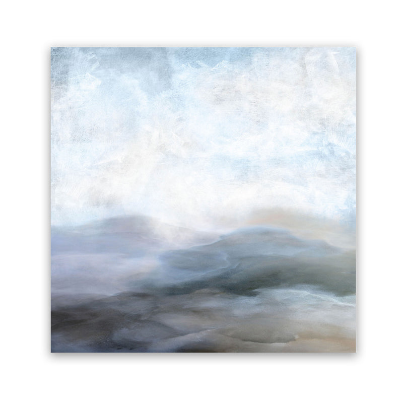 Shop Dream Lands (Square) Art Print-Abstract, Blue, Dan Hobday, Grey, Landscape, Square, View All-framed painted poster wall decor artwork