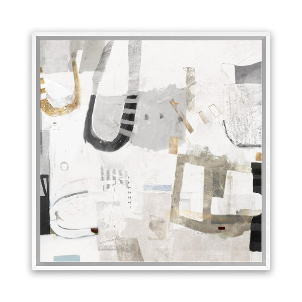 Shop Modern Rhythm (Square) Canvas Art Print-Abstract, Grey, PC, Square, View All-framed wall decor artwork