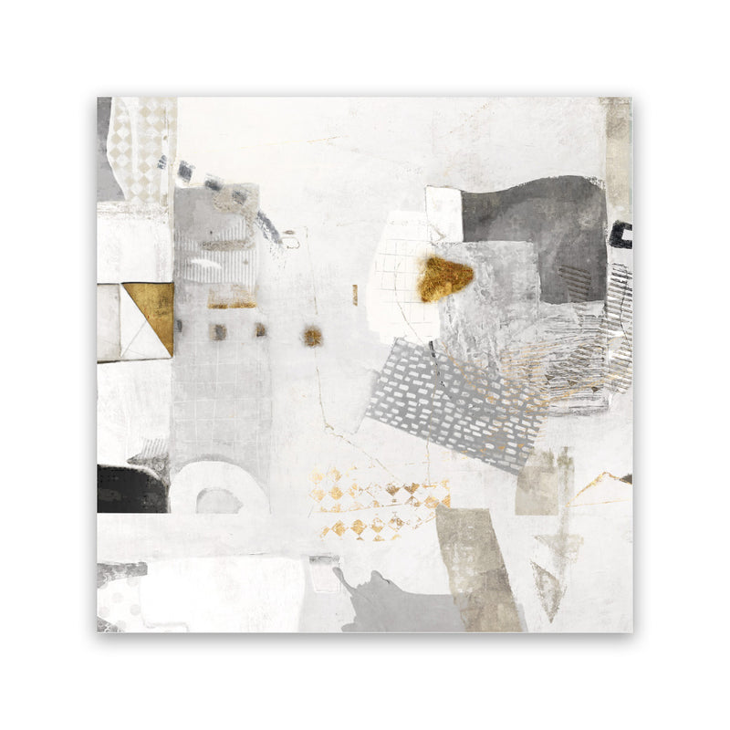 Shop New Bridge (Square) Canvas Art Print-Abstract, Grey, PC, Square, View All-framed wall decor artwork