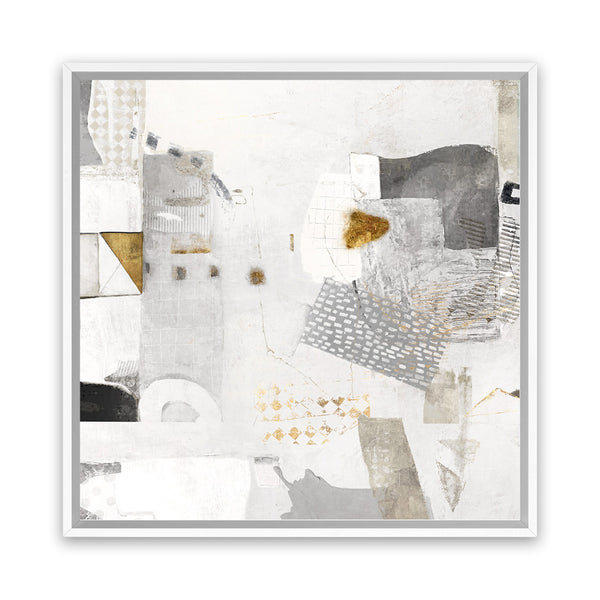 Shop New Bridge (Square) Canvas Art Print-Abstract, Grey, PC, Square, View All-framed wall decor artwork