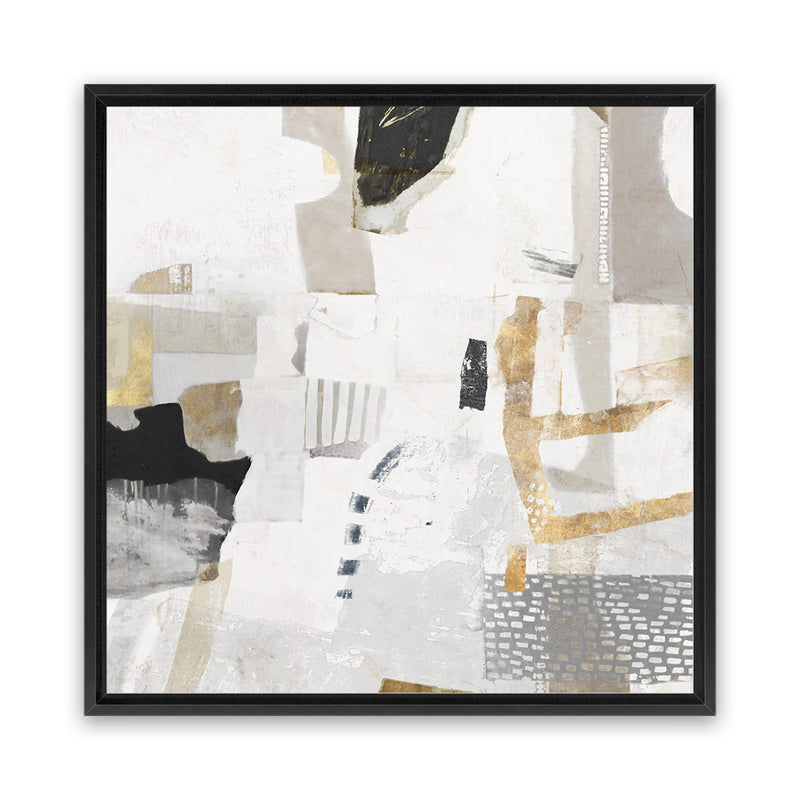 Shop New Connections (Square) Canvas Art Print-Abstract, Neutrals, PC, Square, View All-framed wall decor artwork