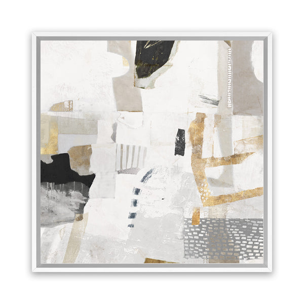 Shop New Connections (Square) Canvas Art Print-Abstract, Neutrals, PC, Square, View All-framed wall decor artwork