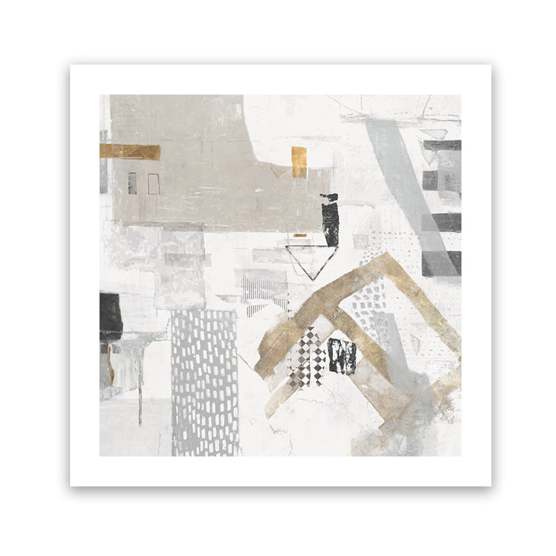 Shop Puzzled (Square) Art Print-Abstract, Neutrals, PC, Square, View All-framed painted poster wall decor artwork