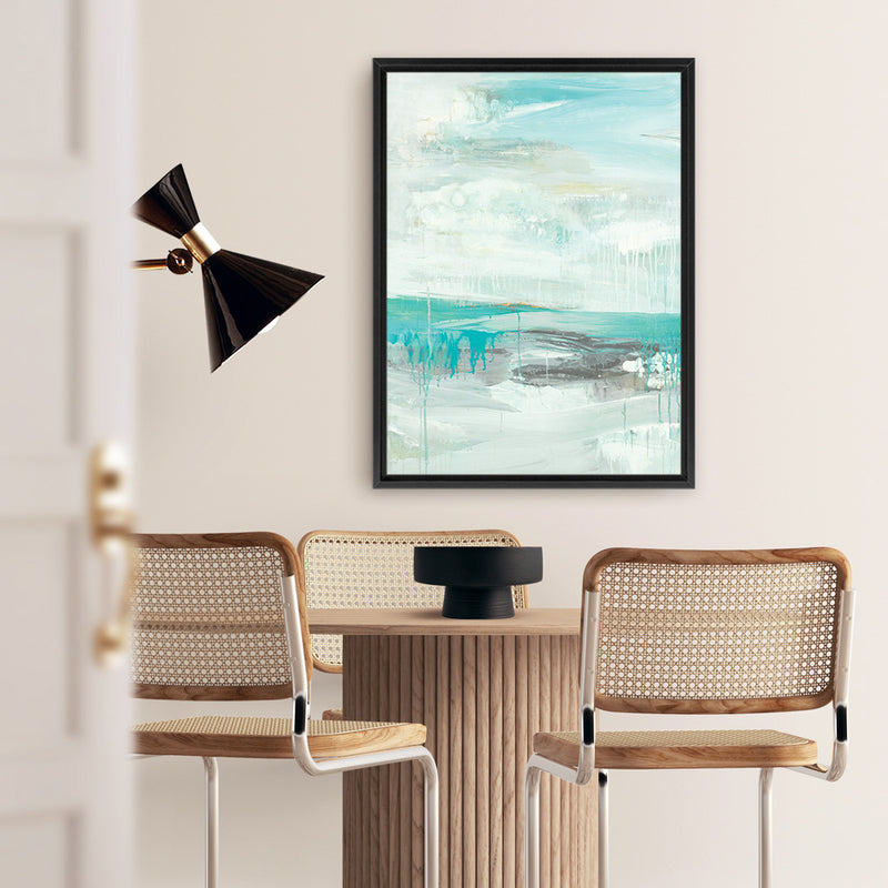 Shop Sky over Simcoe Canvas Art Print-Abstract, Blue, PC, Portrait, Rectangle, View All, White-framed wall decor artwork