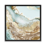 Shop Golden Chasm (Square) Canvas Art Print-Abstract, Brown, PC, Square, View All-framed wall decor artwork
