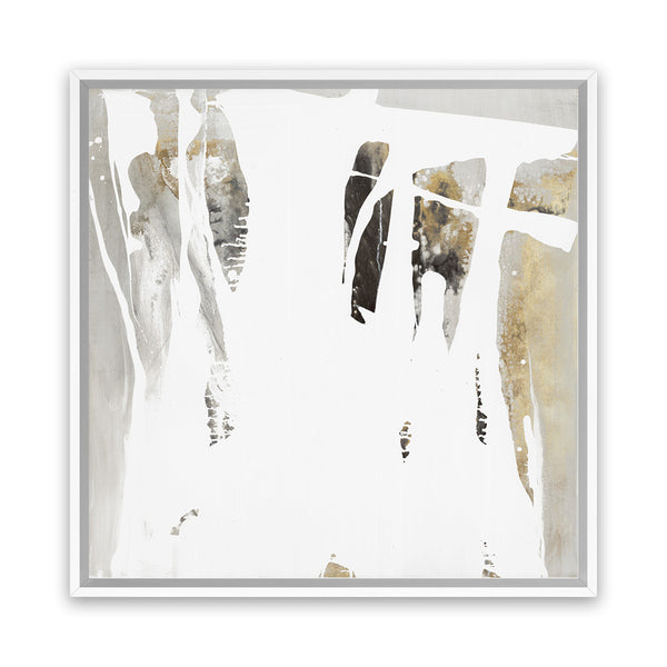 Shop Behind The Light I (Square) Canvas Art Print-Abstract, Neutrals, PC, Square, View All, White-framed wall decor artwork