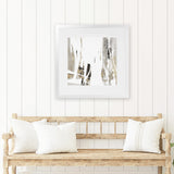 Shop Behind The Light II (Square) Art Print-Abstract, Grey, PC, Square, View All, White-framed painted poster wall decor artwork