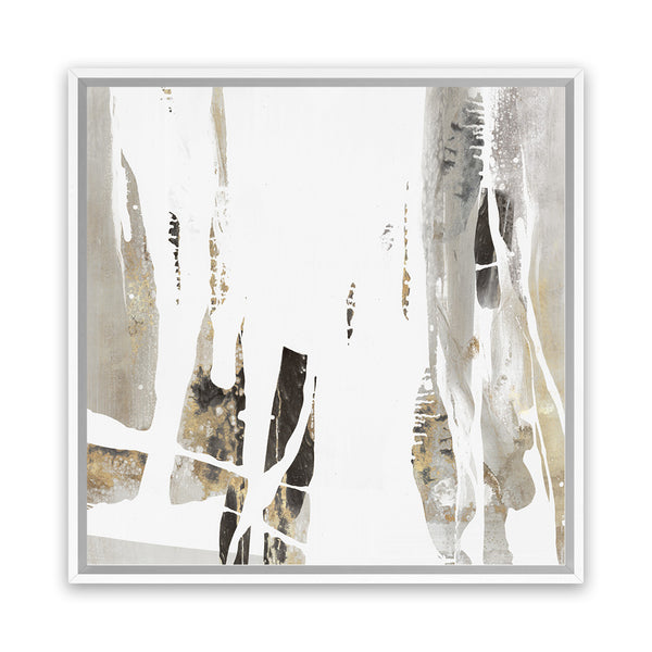 Shop Behind The Light II (Square) Canvas Art Print-Abstract, Grey, PC, Square, View All, White-framed wall decor artwork