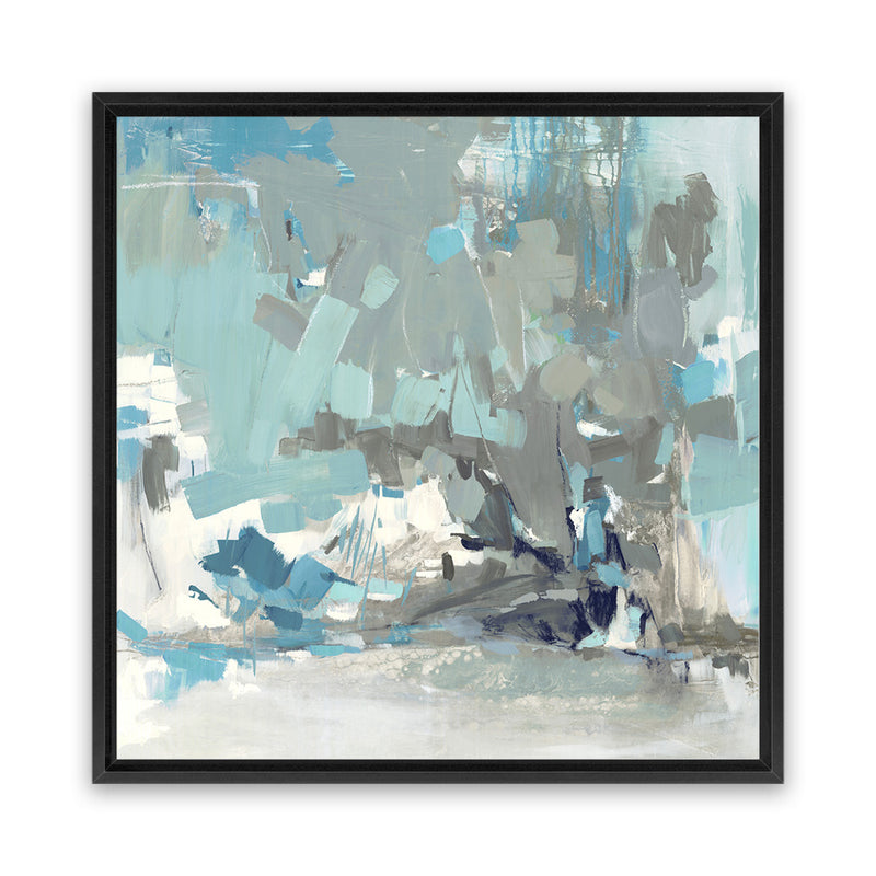 Shop Above the Mist (Square) Canvas Art Print-Abstract, Blue, PC, Square, View All-framed wall decor artwork