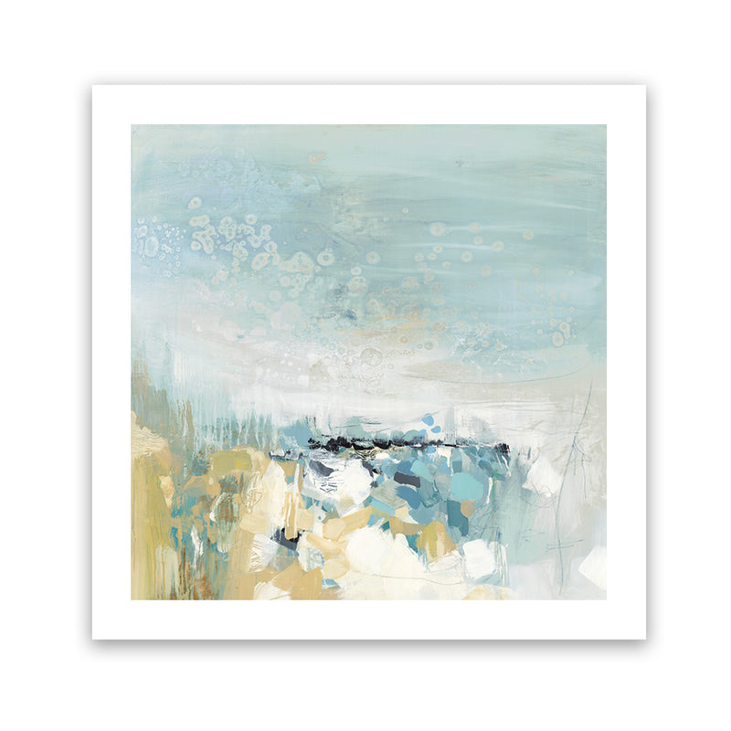 Shop Lagoon Blue (Square) Art Print-Abstract, Blue, PC, Square, View All-framed painted poster wall decor artwork