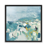 Shop Above The Sea (Square) Canvas Art Print-Abstract, Blue, PC, Square, View All-framed wall decor artwork