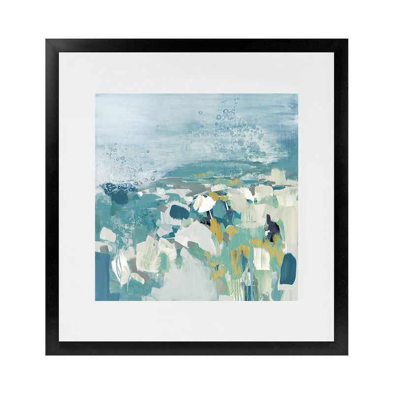 Shop Above The Sea (Square) Art Print-Abstract, Blue, PC, Square, View All-framed painted poster wall decor artwork