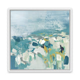 Shop Above The Sea (Square) Canvas Art Print-Abstract, Blue, PC, Square, View All-framed wall decor artwork