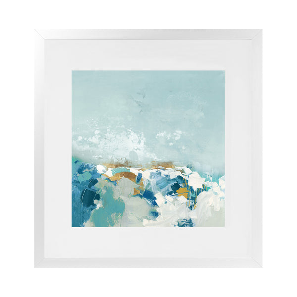 Shop Sea Pebbles (Square) Art Print-Abstract, Blue, PC, Square, View All-framed painted poster wall decor artwork