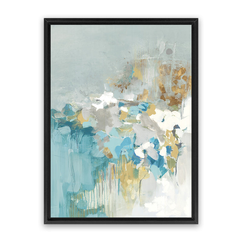 Shop Sea Well Canvas Art Print-Abstract, Blue, Grey, PC, Portrait, Rectangle, View All-framed wall decor artwork