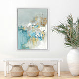 Shop Sea Well Canvas Art Print-Abstract, Blue, Grey, PC, Portrait, Rectangle, View All-framed wall decor artwork