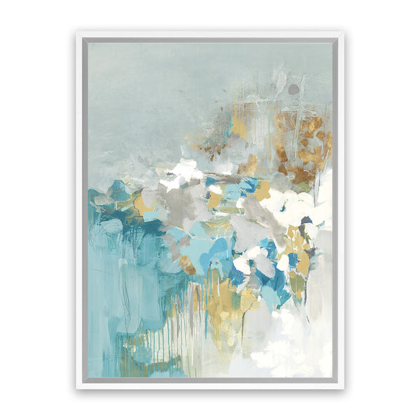Shop Sea Well Canvas Art Print-Abstract, Blue, Grey, PC, Portrait, Rectangle, View All-framed wall decor artwork