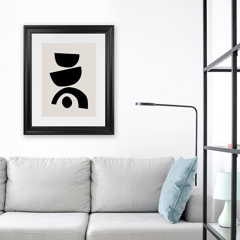 Shop Arched Together Art Print-Abstract, Black, PC, Portrait, Rectangle, View All-framed painted poster wall decor artwork
