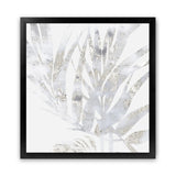 Shop Faded Leaves I (Square) Art Print-Abstract, Grey, PC, Square, View All, White-framed painted poster wall decor artwork