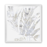 Shop Faded Leaves I (Square) Art Print-Abstract, Grey, PC, Square, View All, White-framed painted poster wall decor artwork