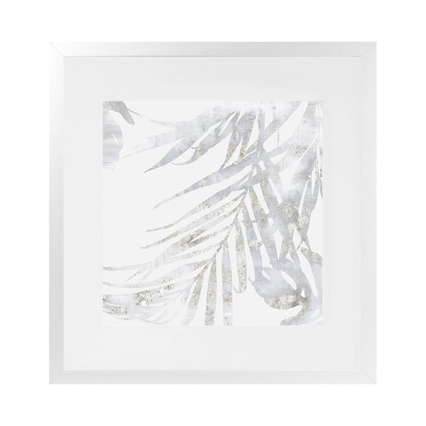 Shop Faded Leaves II (Square) Art Print-Abstract, Grey, PC, Square, View All, White-framed painted poster wall decor artwork