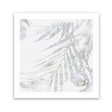 Shop Faded Leaves II (Square) Art Print-Abstract, Grey, PC, Square, View All, White-framed painted poster wall decor artwork