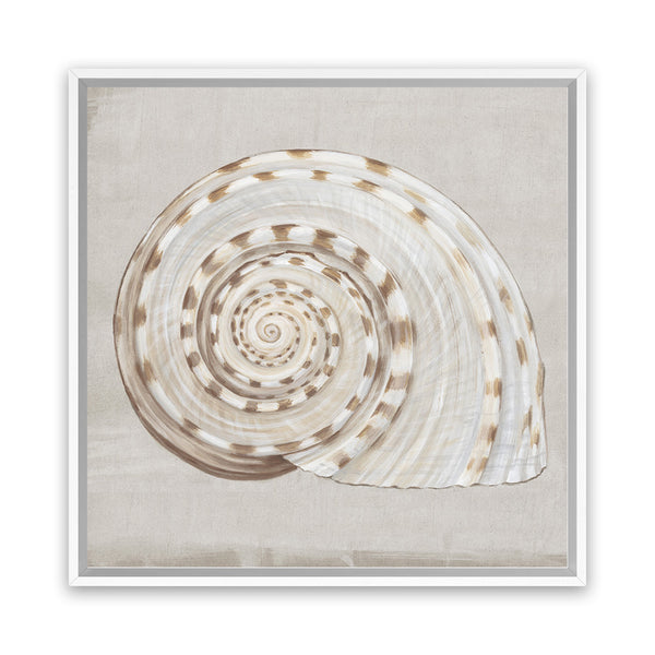 Shop Neutral Shells I (Square) Canvas Art Print-Abstract, Neutrals, PC, Square, View All-framed wall decor artwork