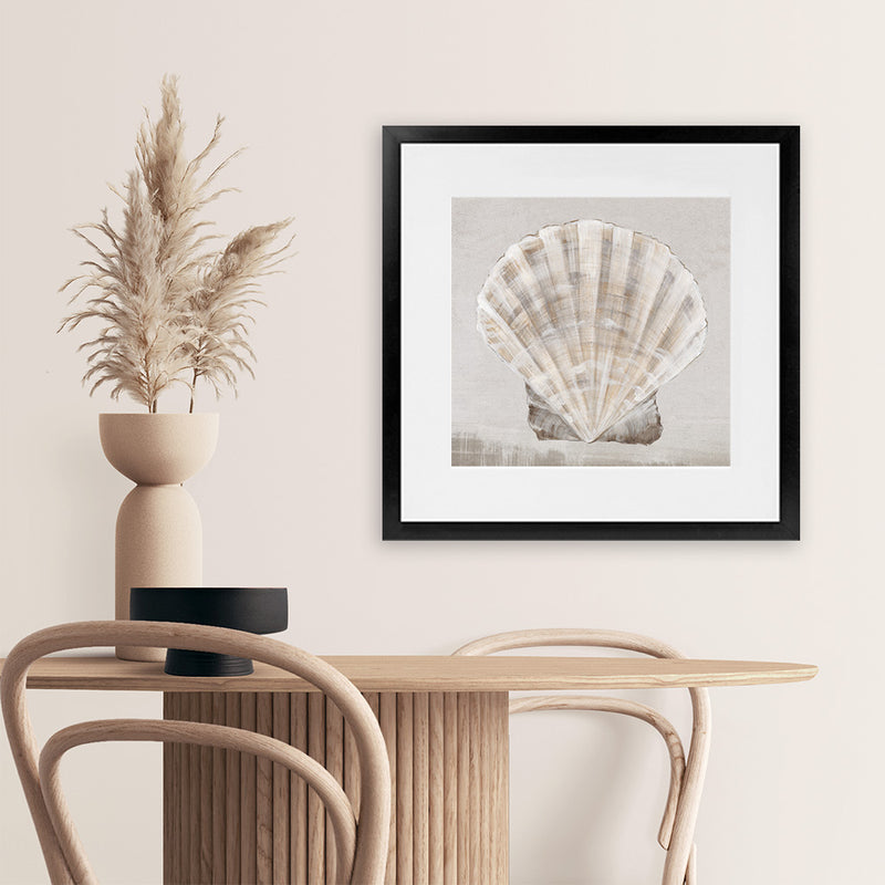 Neutral Shell Photo Buy Neutral Shells II Square Wall Art Print | The Print Emporium®