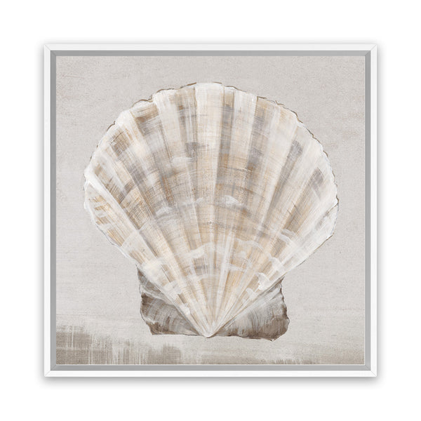 Shop Neutral Shells II (Square) Canvas Art Print-Abstract, Neutrals, PC, Square, View All-framed wall decor artwork
