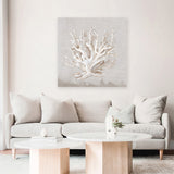 Shop Neutral Shells IV (Square) Canvas Art Print-Abstract, Neutrals, PC, Square, View All-framed wall decor artwork