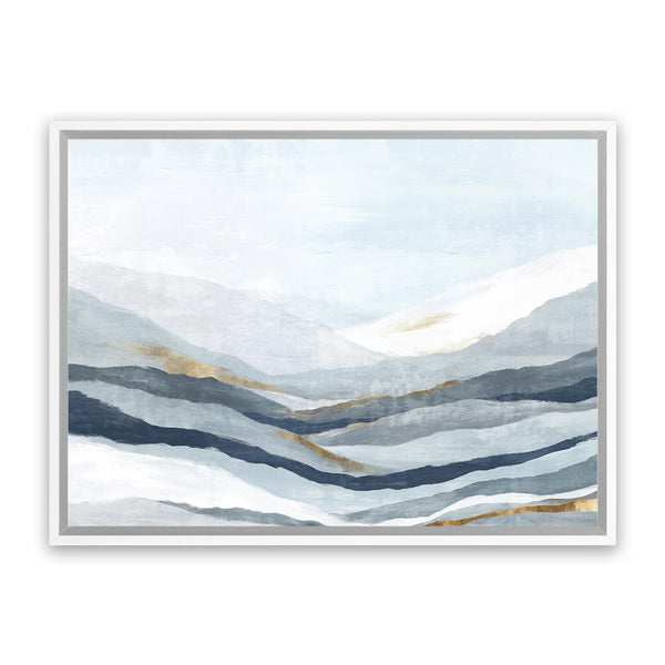 Shop Far Away Land II Canvas Art Print-Abstract, Blue, Horizontal, PC, Rectangle, View All-framed wall decor artwork