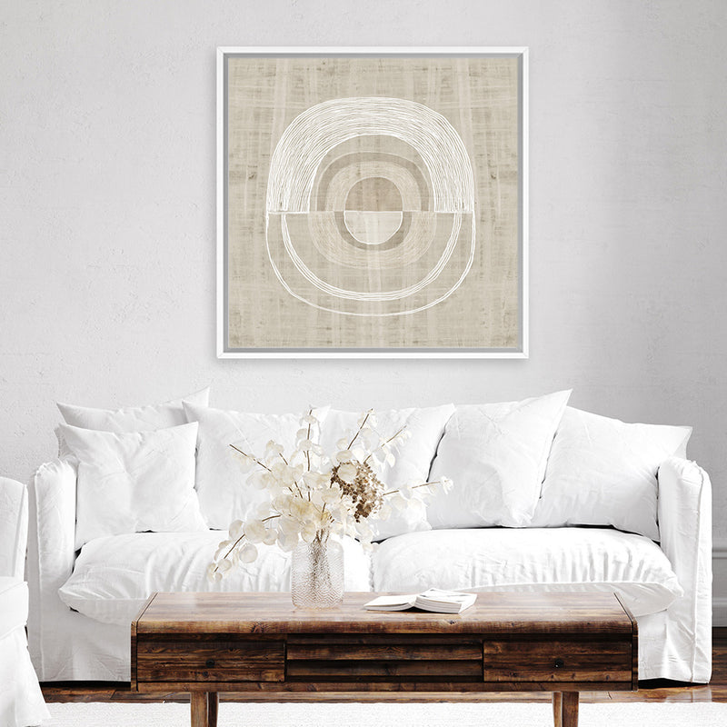 Shop Organic Weave II (Square) Canvas Art Print-Abstract, Brown, PC, Square, View All-framed wall decor artwork