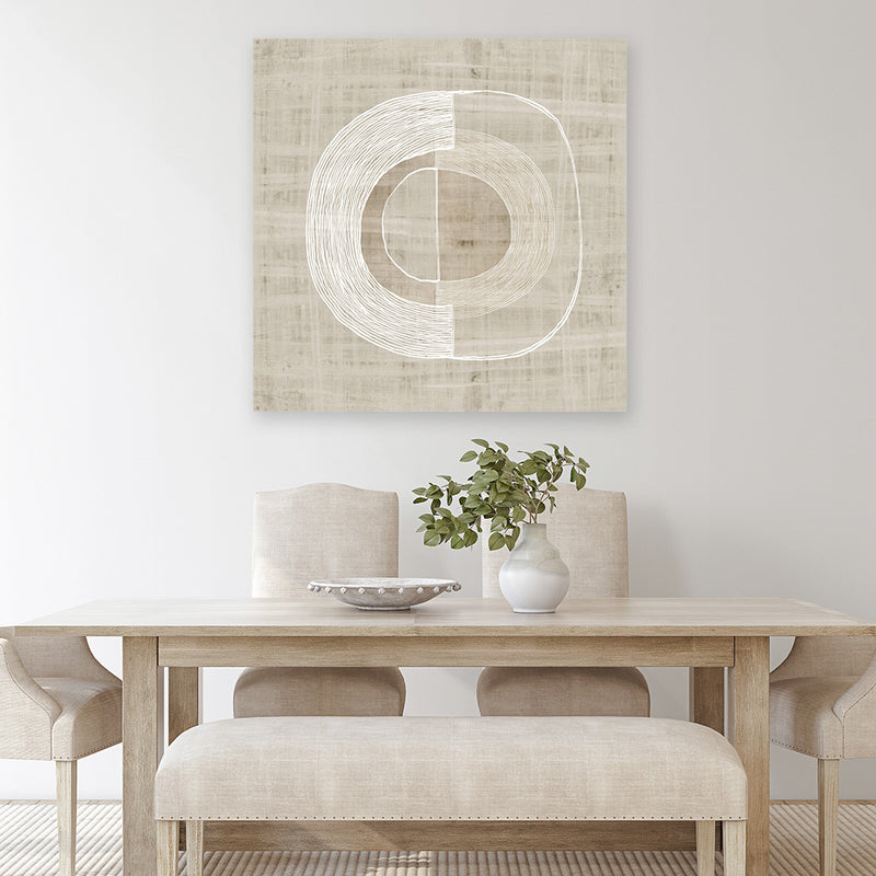 Shop Organic Weave III (Square) Canvas Art Print-Abstract, Brown, PC, Square, View All-framed wall decor artwork