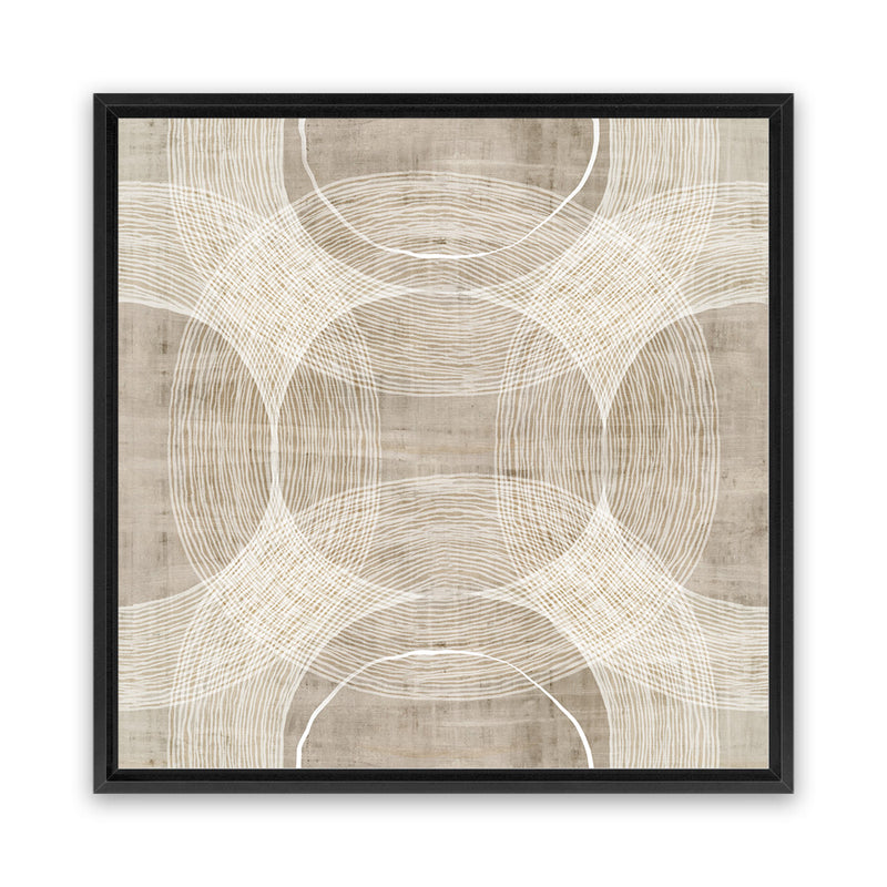 Shop Organic Circles I (Square) Canvas Art Print-Abstract, Neutrals, PC, Square, View All-framed wall decor artwork