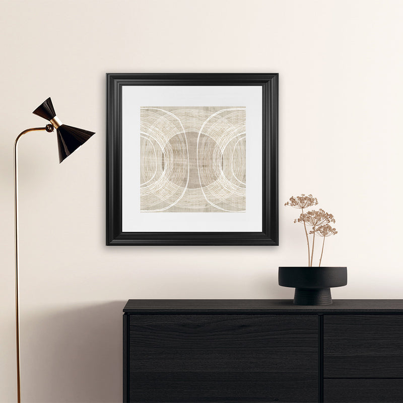 Shop Organic Circles II (Square) Art Print-Abstract, Neutrals, PC, Square, View All-framed painted poster wall decor artwork