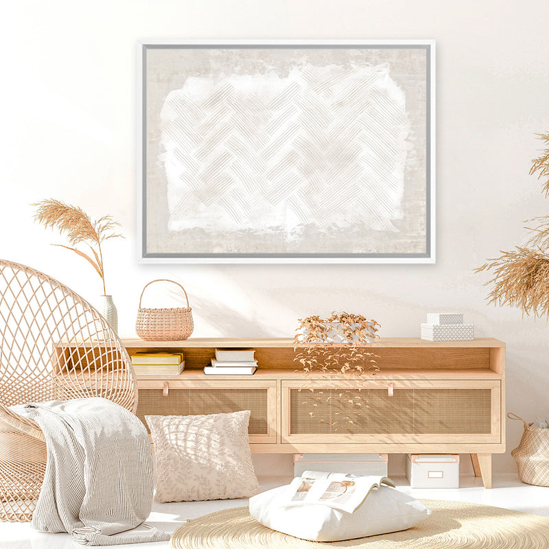 Shop Embossed I Canvas Art Print-Abstract, Horizontal, Neutrals, PC, Rectangle, View All-framed wall decor artwork